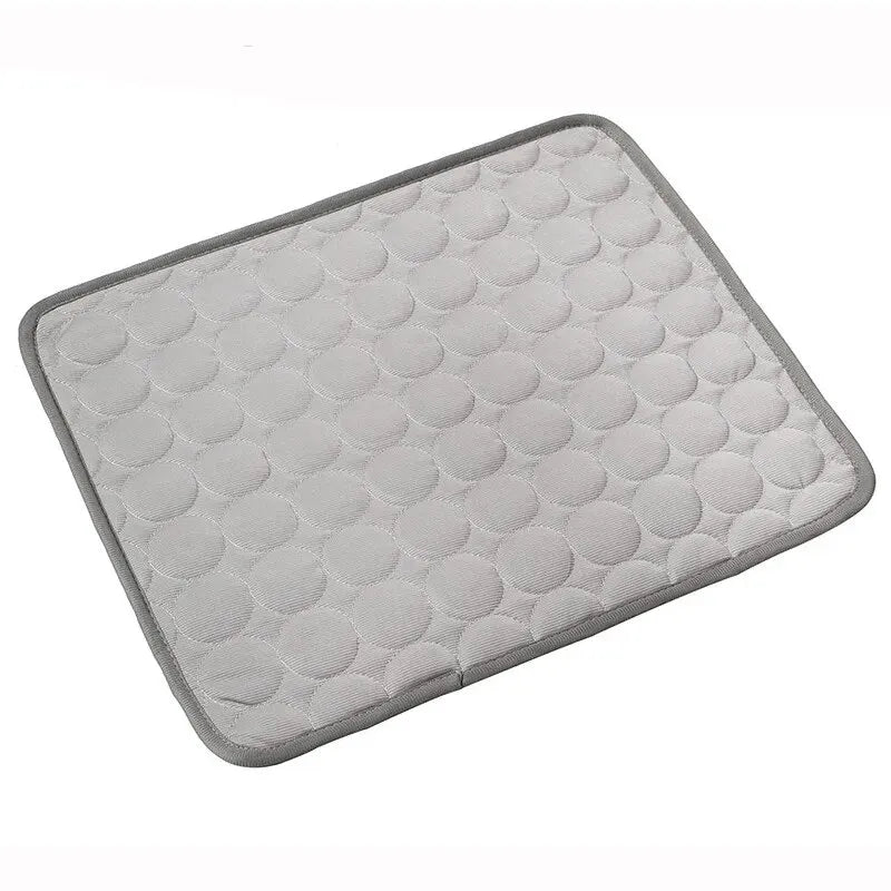 Tapis Rafraîchissant Été Chien Chat - Coussin Lit Frais Lavable en Machine Toutes Tailles