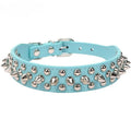 Collier Chien Chat Style Punk Rivets - Cuir Vegan Réglable Attache Rapide