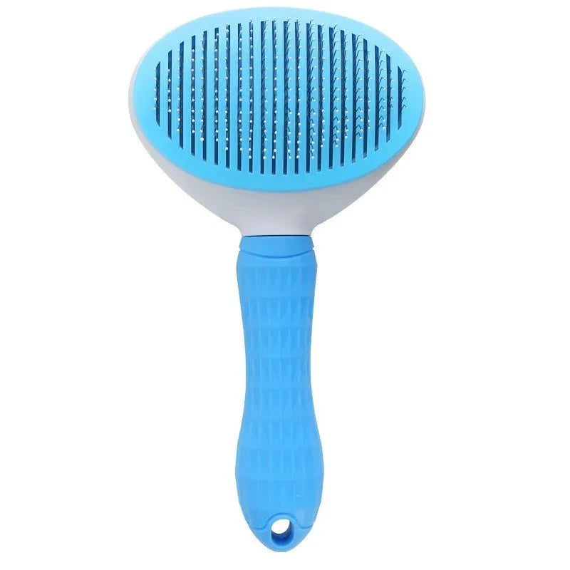 Brosse autonettoyante chien chat - vue détail picots souples - Pelorie