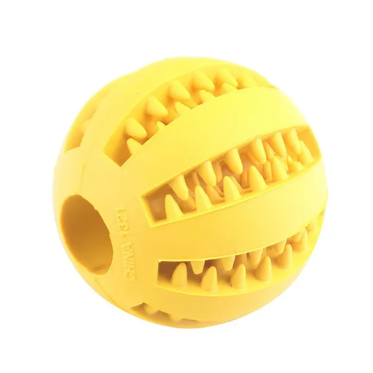 Balle Jouet Chien - Non Toxique, Résistante aux Morsures, Distributeur de Friandises & Nettoyage Dentaire