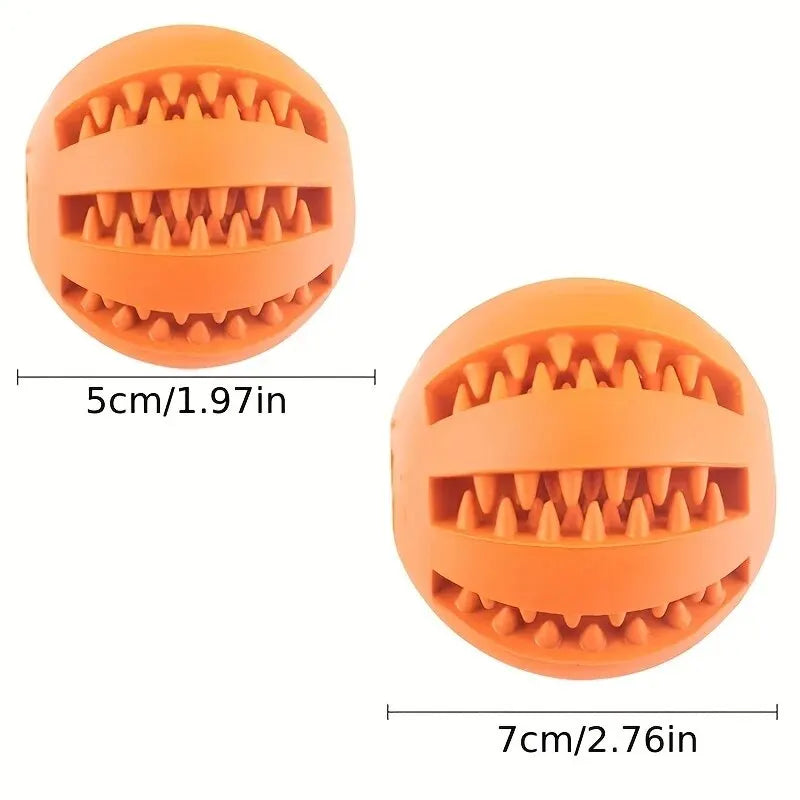 Balle Jouet Chien - Non Toxique, Résistante aux Morsures, Distributeur de Friandises & Nettoyage Dentaire