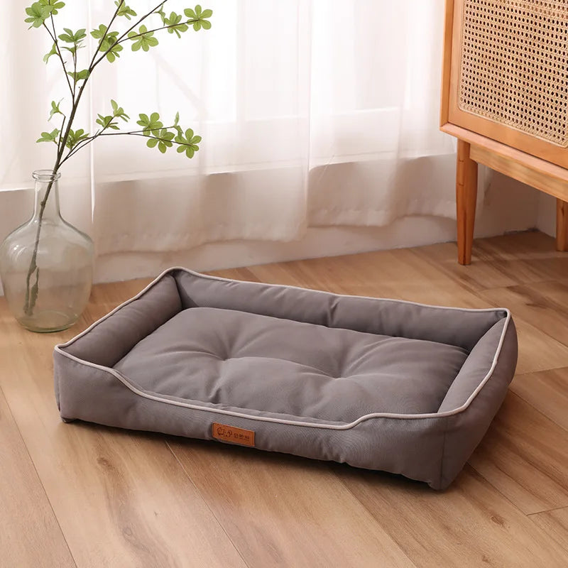 Canapé lit chien chat vert - coussin chaud grand espace M L XL - Pelorie