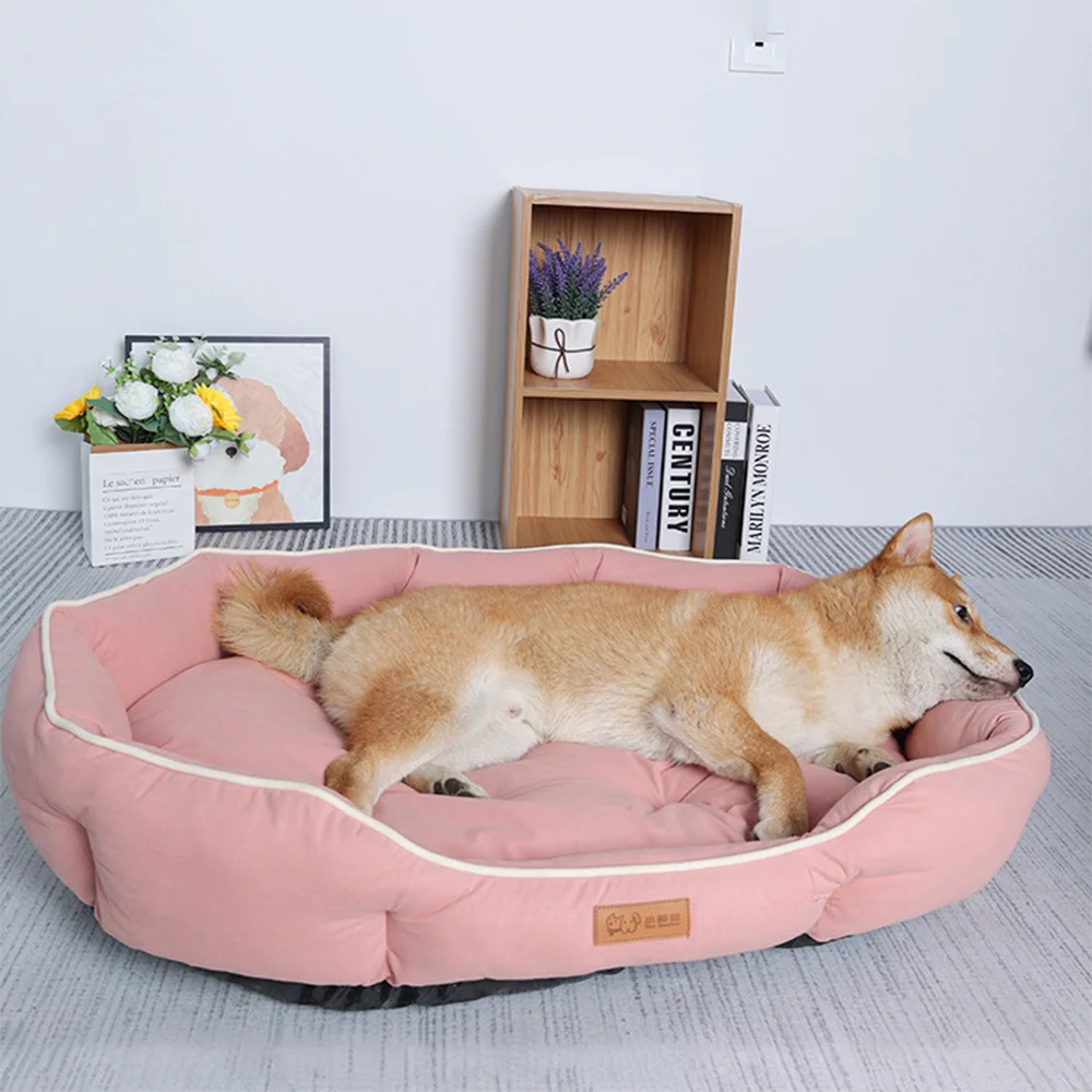 Canapé Lit pour Chien & Chat – Coussin Chaud Hiver, Grand Espace, Tapis de Couchage