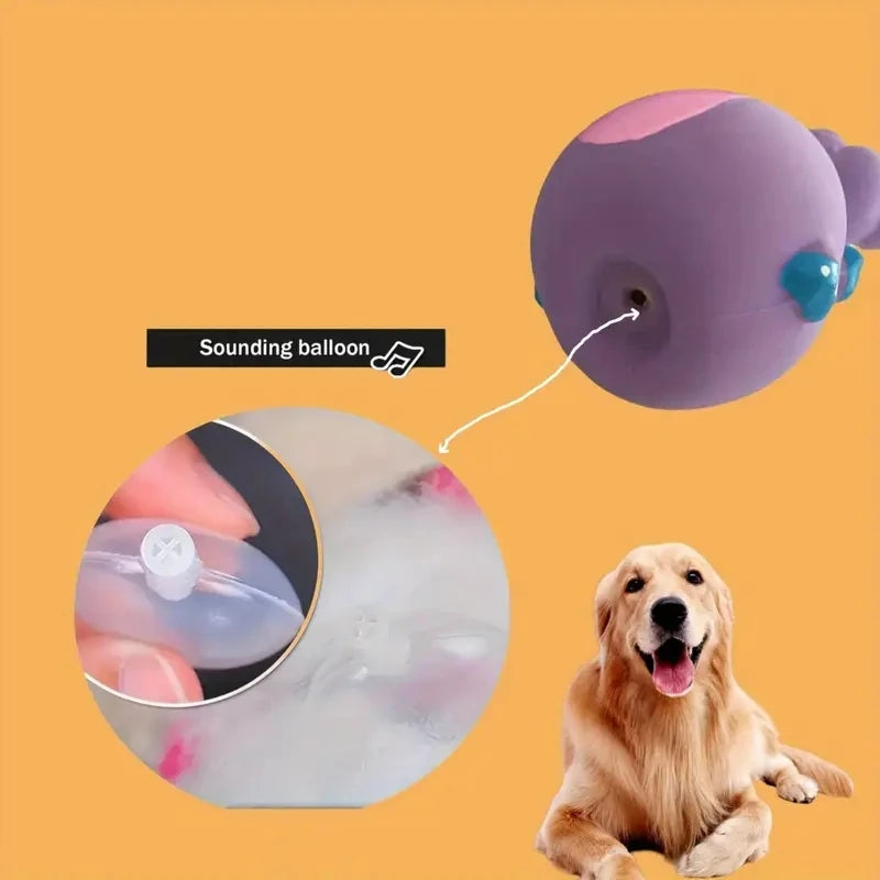 Jouets à Mâcher en Caoutchouc Souple pour Chien - 4 Styles, Jeux de Lancer Interactifs, Petite & Moyenne Taille