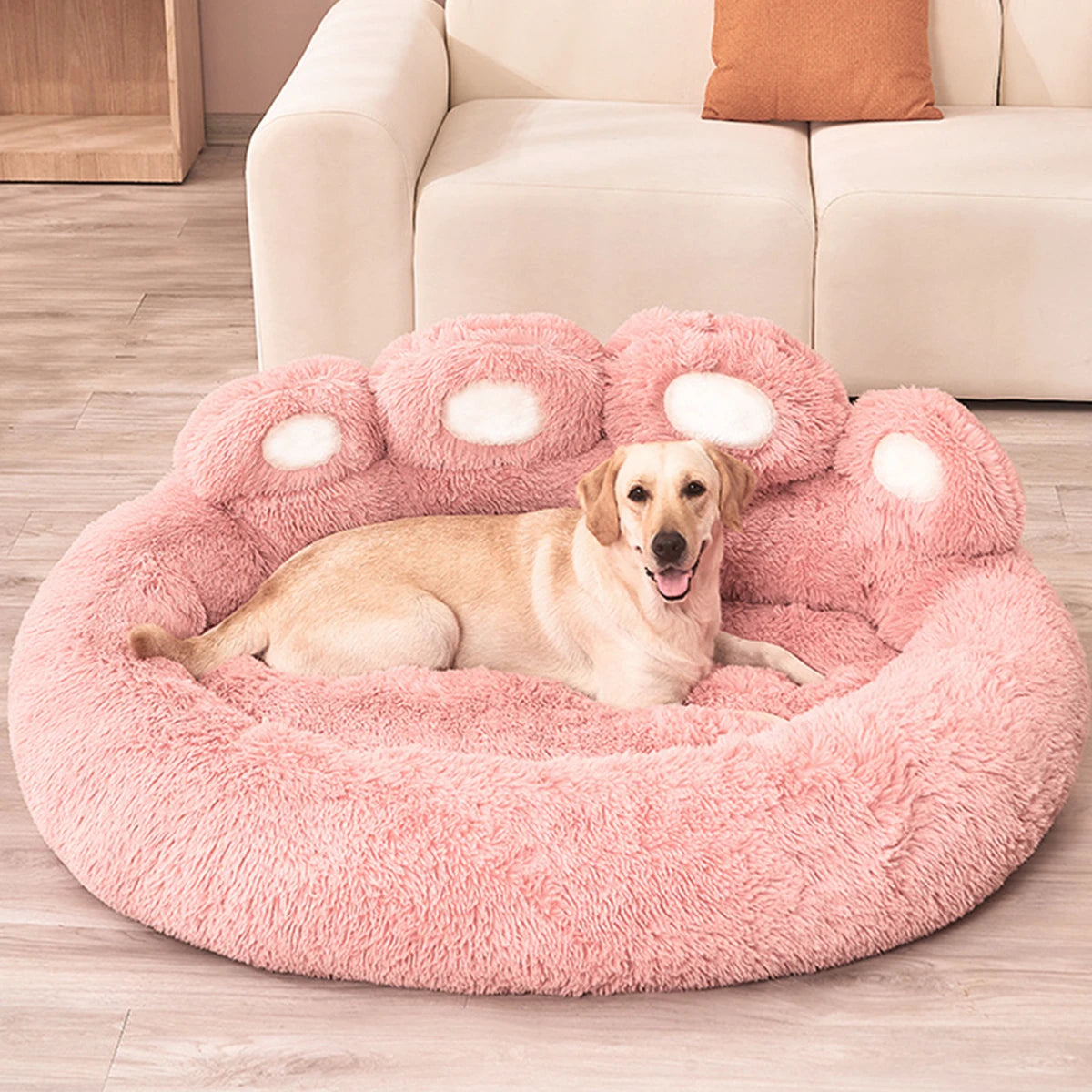 Panier Chien Chat Moelleux Hiver - Corbeille Canapé Douillet Grande Taille Toutes Races