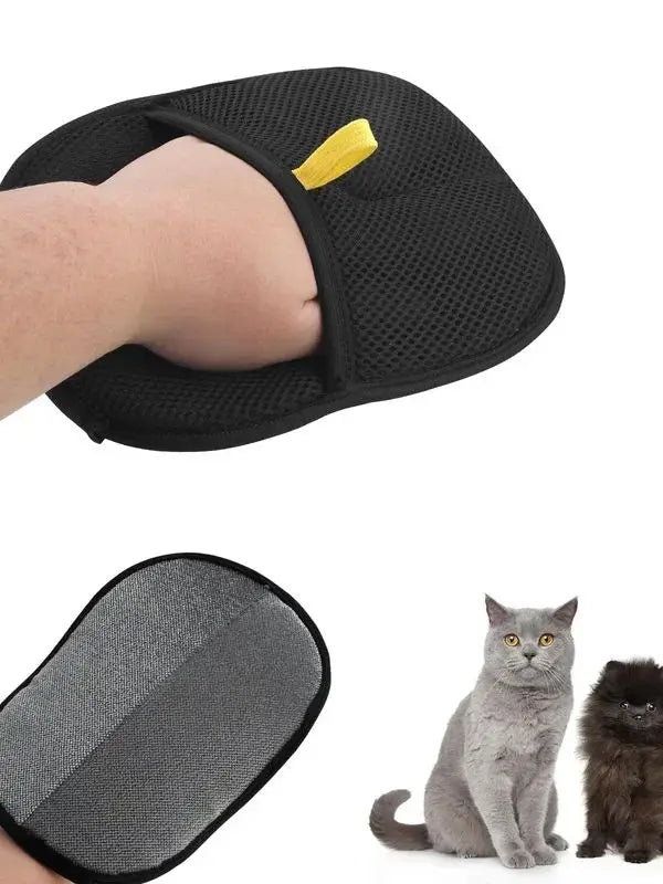 Gants de Toilettage Antistatiques Chien Chat - Double Face Réutilisables Anti-Poils Tapis