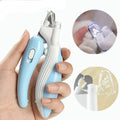 Coupe-ongles professionnel chien chat LED bleu - ciseaux griffes précision - Pelorie