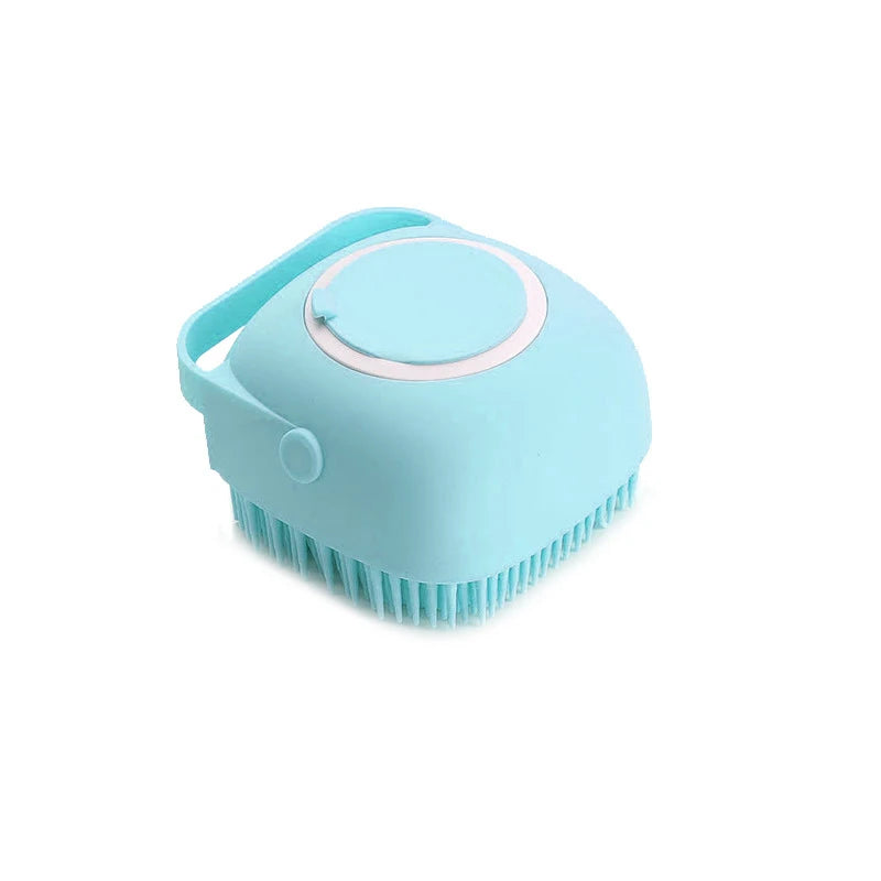 Brosse bain silicone chien chat - toilettage maison professionnel - Pelorie