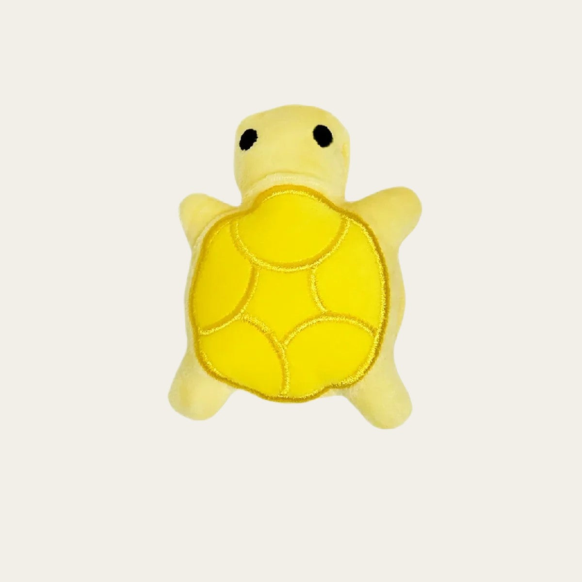 Mini peluche tortue jaune Pelorie pour chiot, jouet doux et compact idéal pour les petits chiens
