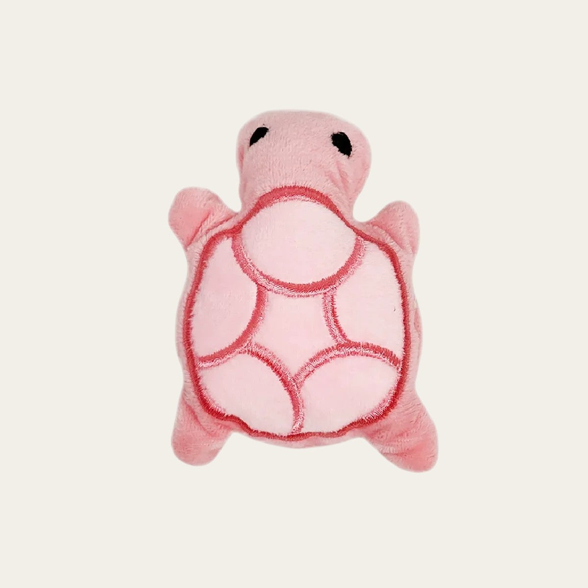 Mini peluche tortue rose Pelorie pour chiot, jouet doux et compact idéal pour les petits chiens