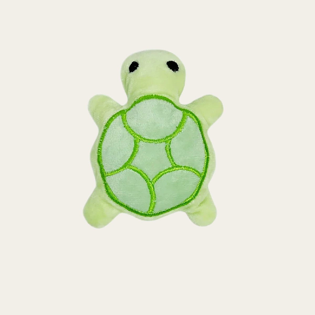 Mini peluche tortue Pelorie vert clair douce pour chiot et petit chien