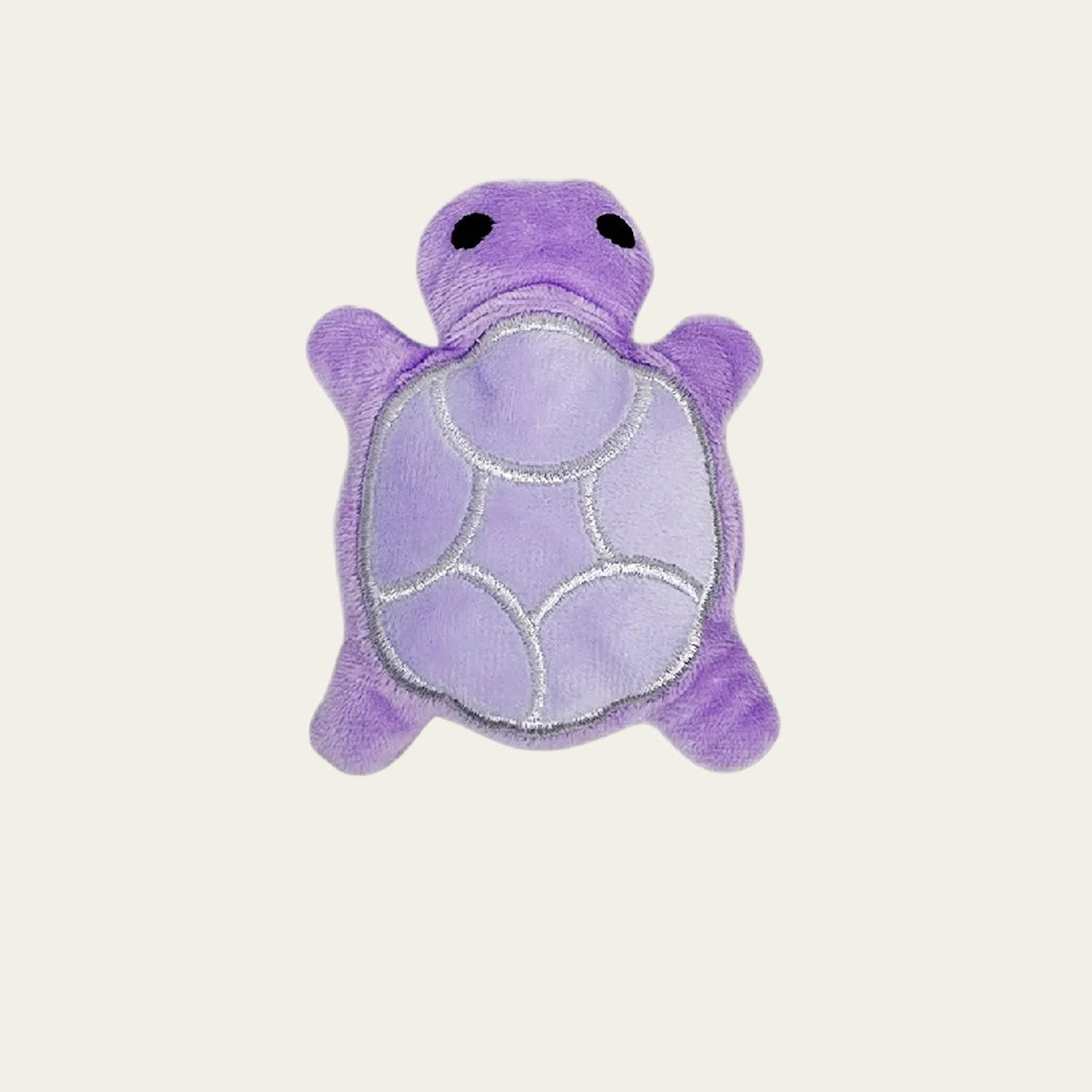 Mini peluche tortue Pelorie violette en tissu doux pour chiot et petit chien